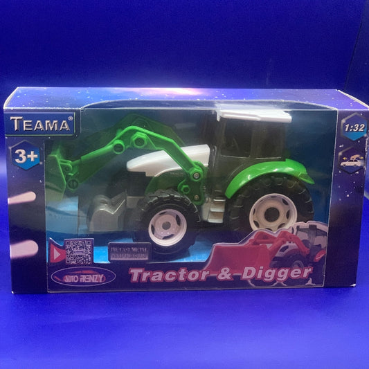 TOY TRACTOR SCOOP DIGGER
