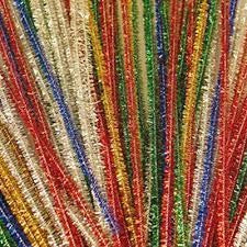 PIPE CLEANERS COLORIFIC TINSEL ASST COL PK150